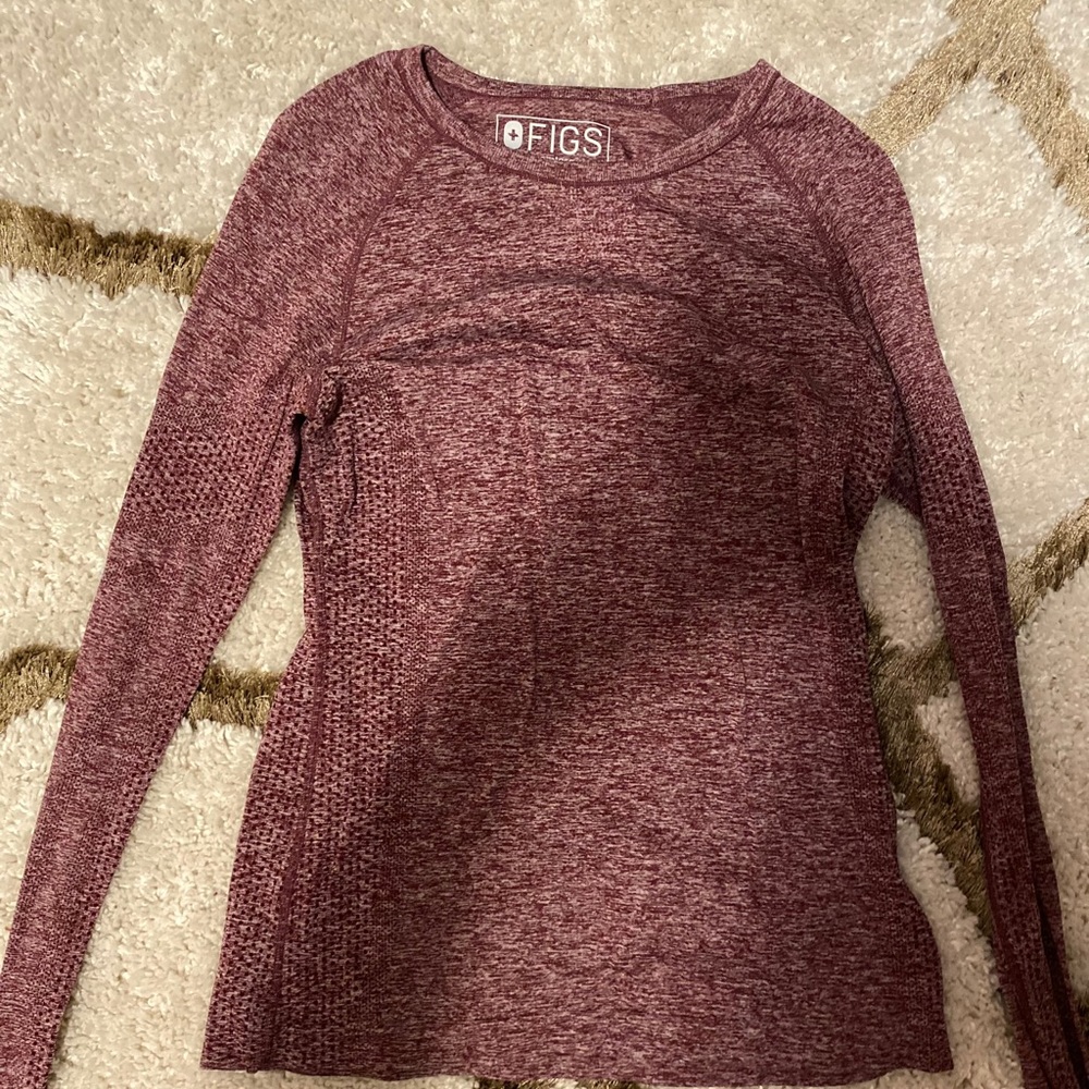 FIGS women's Heather Burgundy Salta - Underscrub